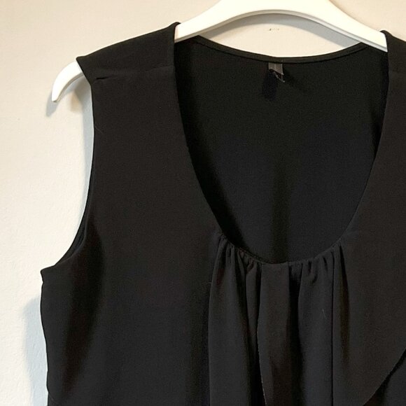 Black Witchy Shabby Chic Tier Ruffled Tank Top - Picture 3 of 7